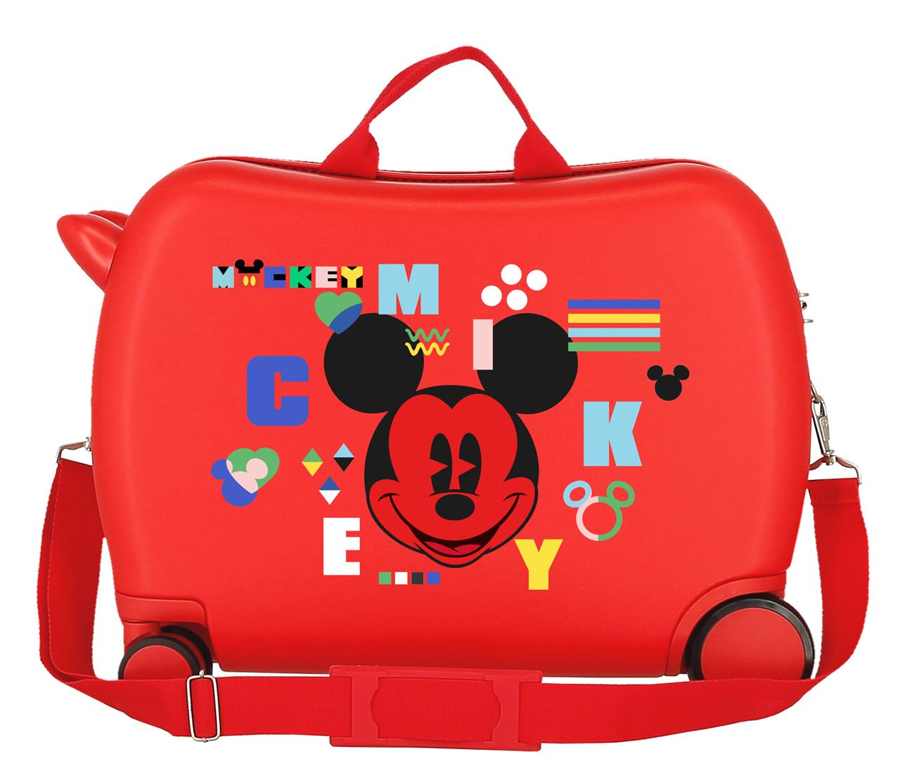 4389822 MALETA INF.ABS 4R.(2 MULTI.) 50CM. MICKEY SHAPE SHIF