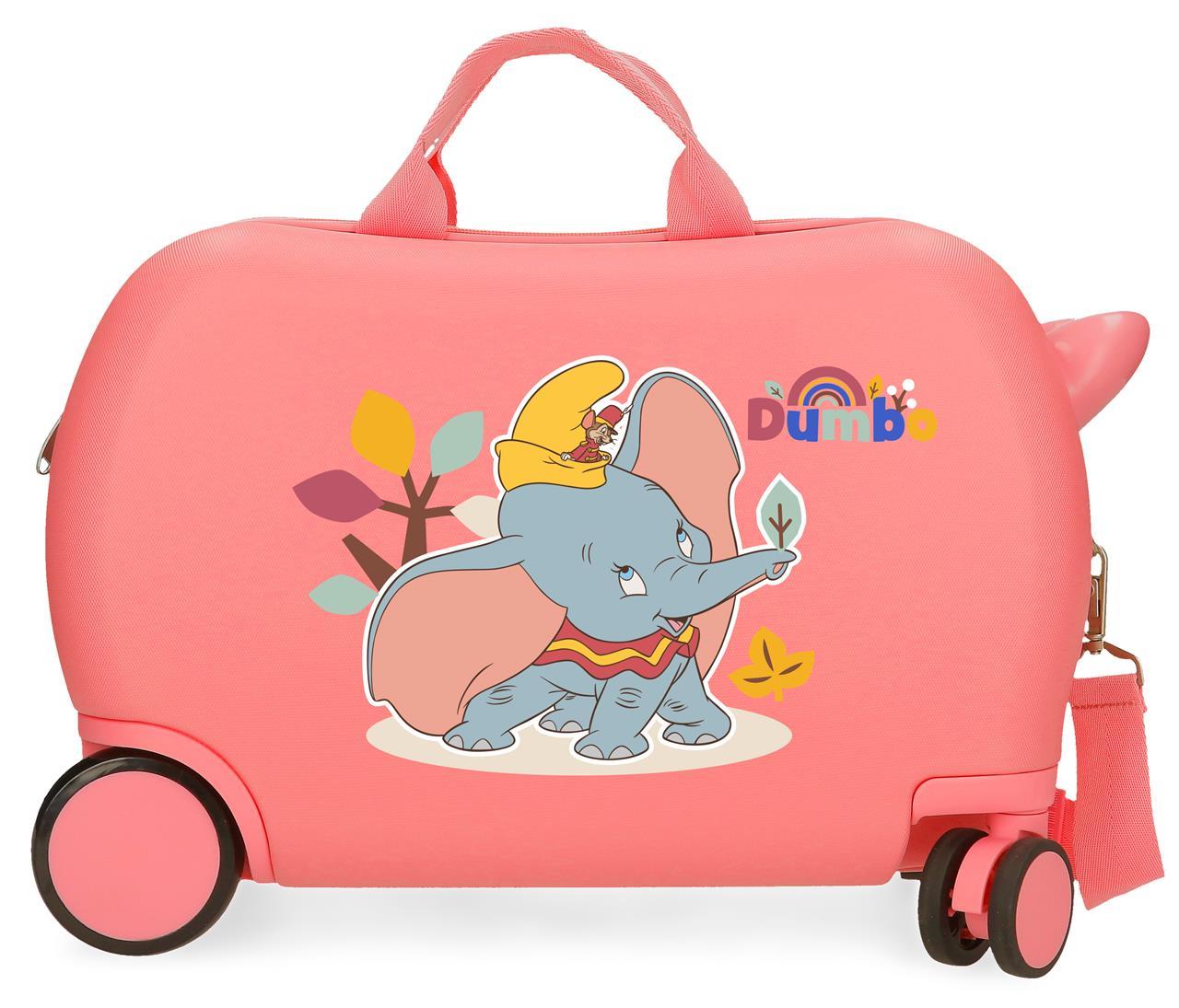 4461025 MALETA INF.ABS 4R.(2 MULTI.) 45CM. DUMBO CORAL