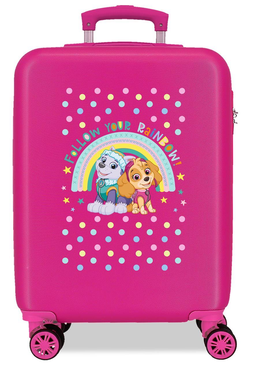 4511721 TROLLEY ABS 55CM. 4R. PAW PATROL FOLLOW YOUR RAINBOW