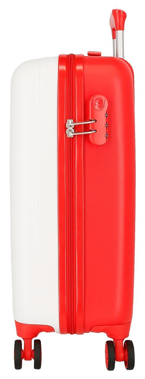 4251142 Trolley ABS 55 cm.4r. Spiderman Authentic Blanco