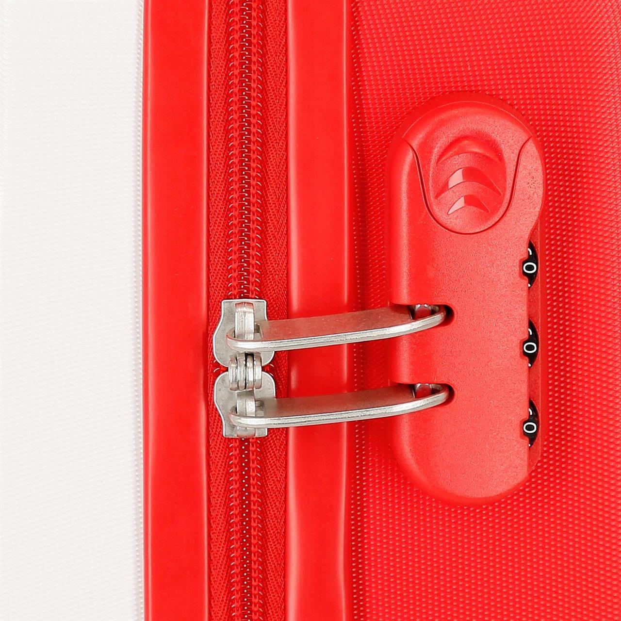 4251142 Trolley ABS 55 cm.4r. Spiderman Authentic Blanco