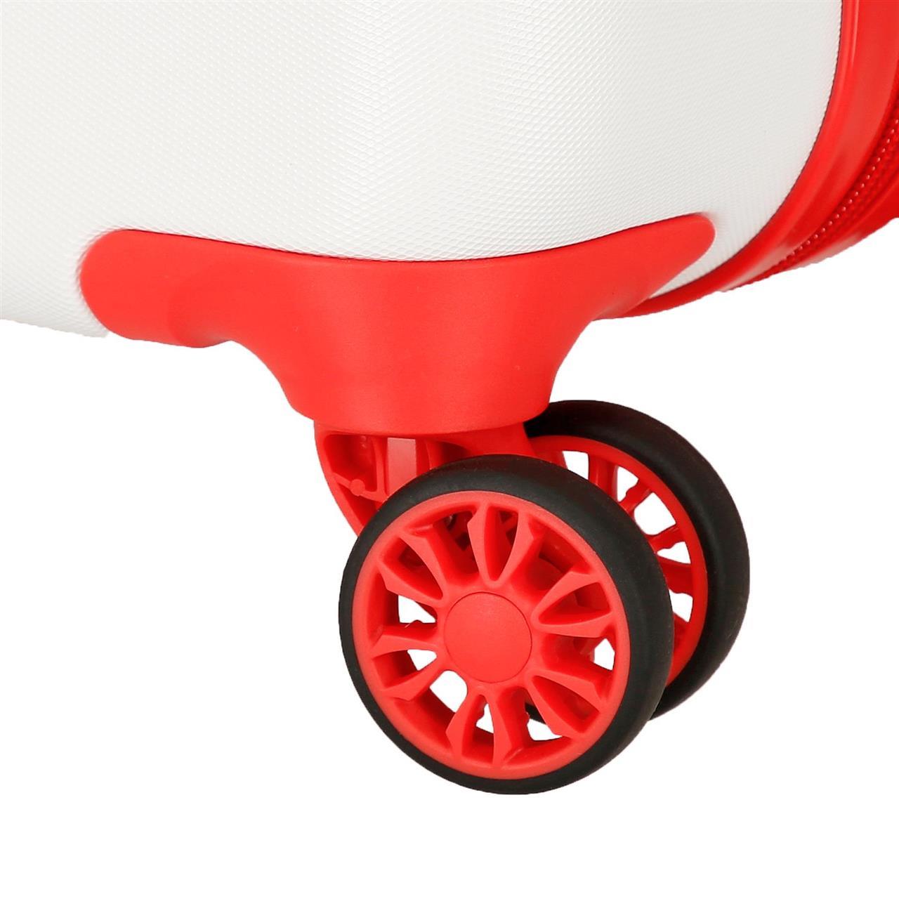 4251142 Trolley ABS 55 cm.4r. Spiderman Authentic Blanco