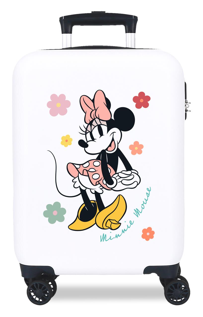 4751343 TROLLEY ABS 50cm. 4r. MINNIE White/Marino Flowers