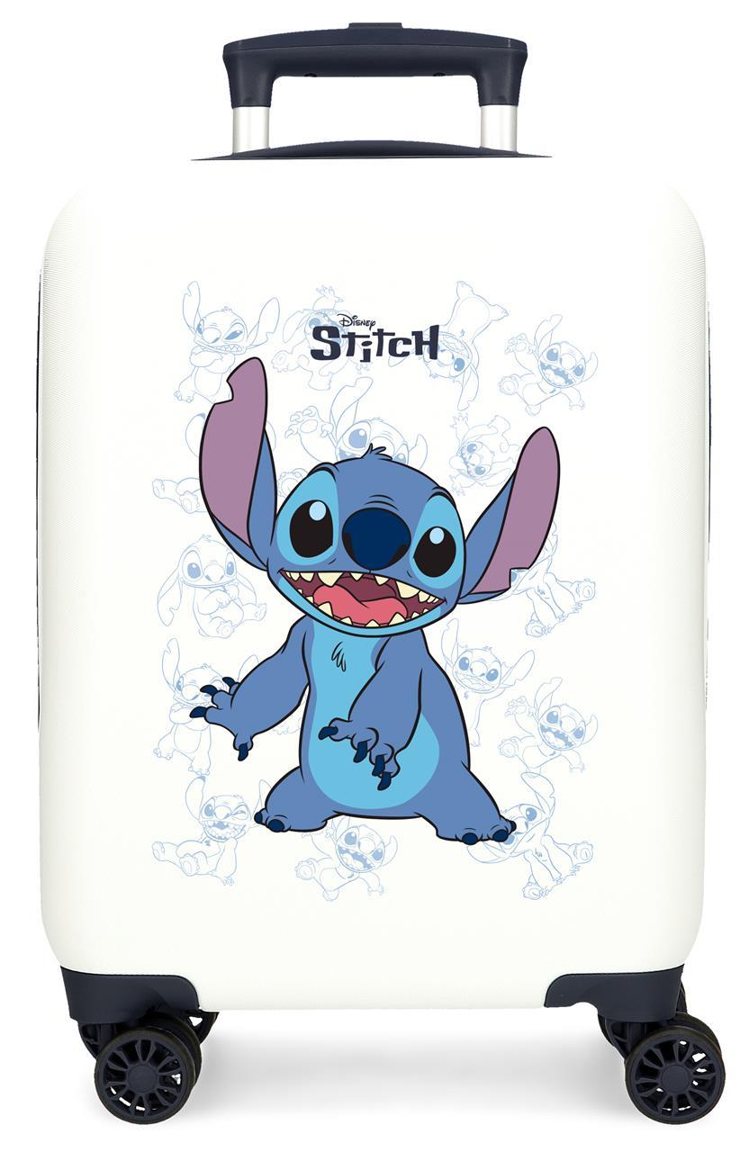 4381342 TROLLEY ABS 50 CM.4R HAPPY STITCH BLANCO