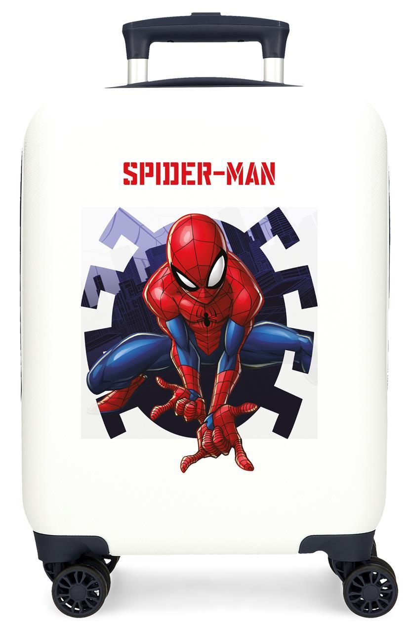 4441341 TROLLEY ABS 50 CM.4R SPIDERMAN ATTACK BLANCO