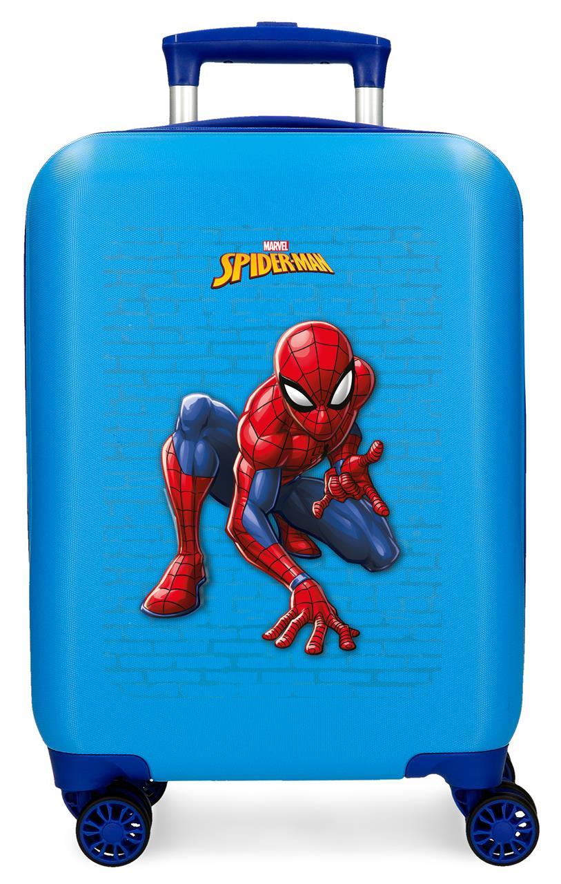 4451341 TROLLEY ABS 50 cm.4r SPIDERMAN Blauwe waakzaam