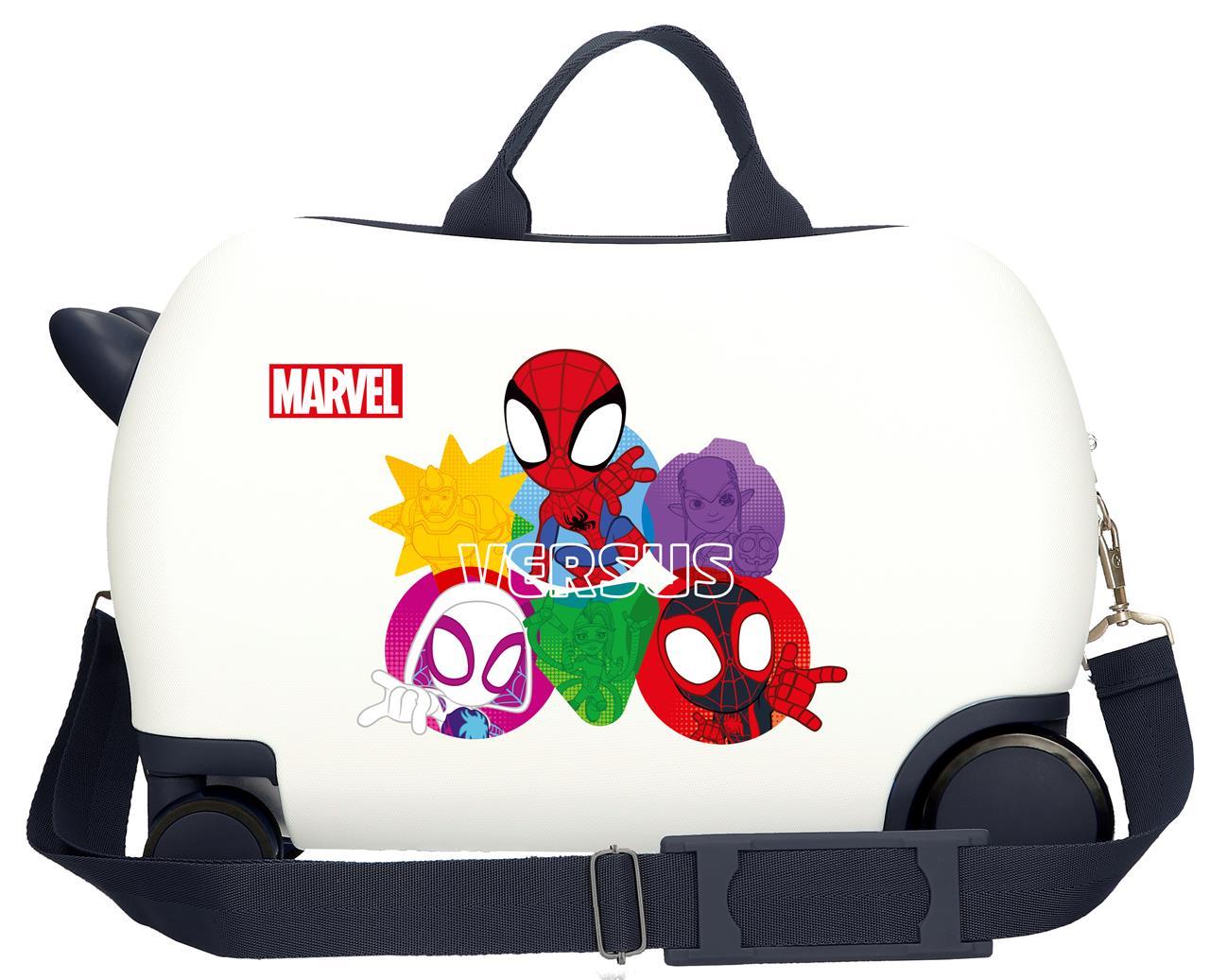 4461041 Maleta Inf.ABS 4r. (2 multi.) 45CM. Spidey versus bla