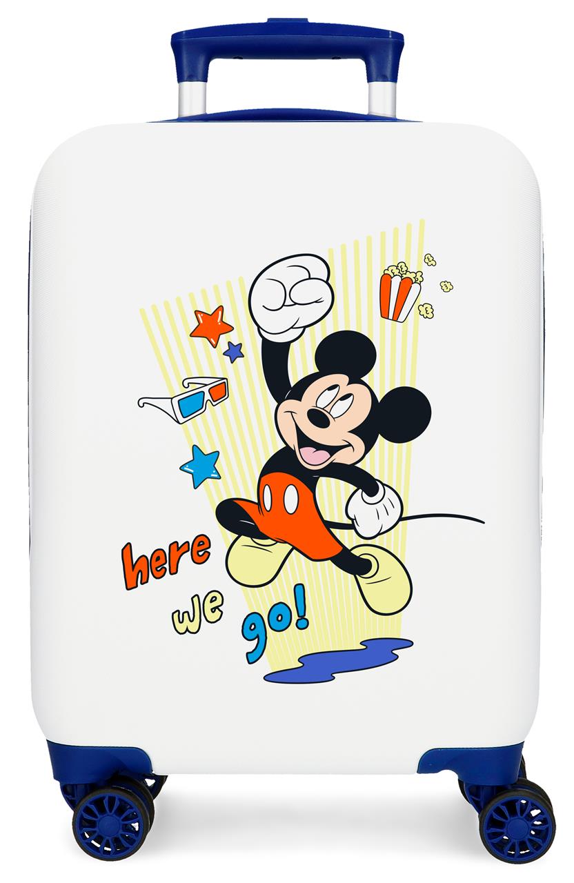 4771345 Trolley ABS 50 cm. 4R. Mickey her går hvidt