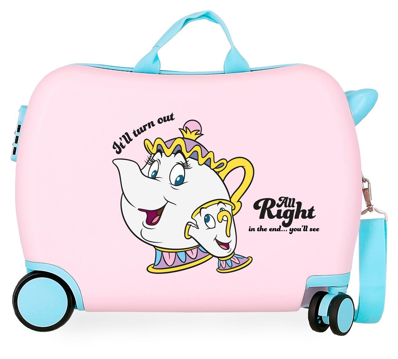 4789841 MALETA INF.ABS 4R.(2 MULTI.) 45CM. ALL RIGHT ROSA