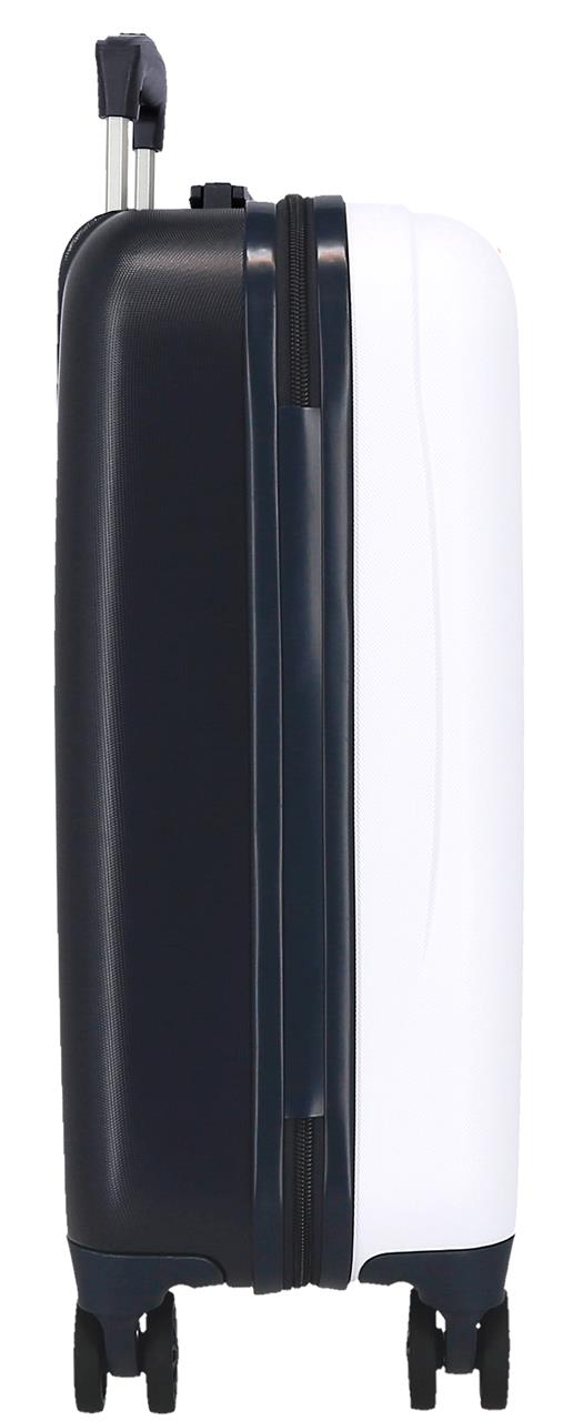 4831141 TROLLEY ABS 55CM. 4R. NINJA ATTAQUE BLANC/MARINE