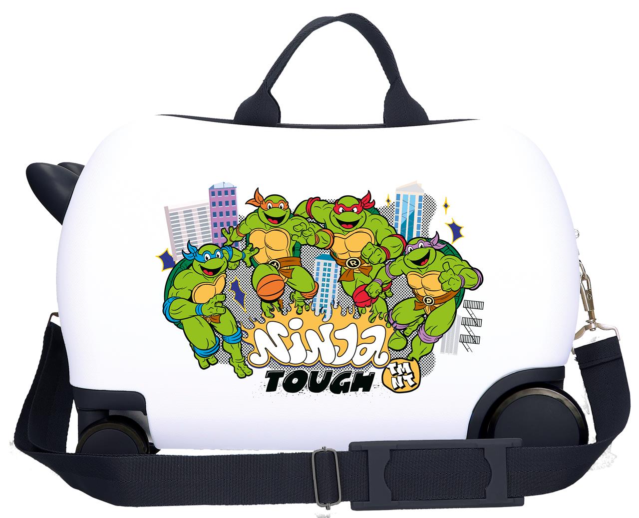 4831041 Maleta Inf.ABS 4r. (2 multi.) 45CM. Ninja Attack Blan