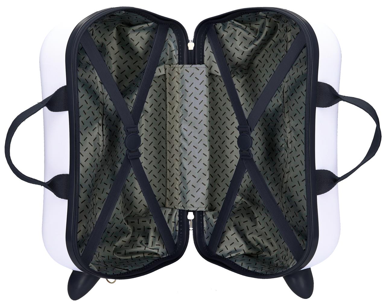 4831041 Maleta Inf.ABS 4r. (2 multi.) 45CM. Ninja Attack Blan