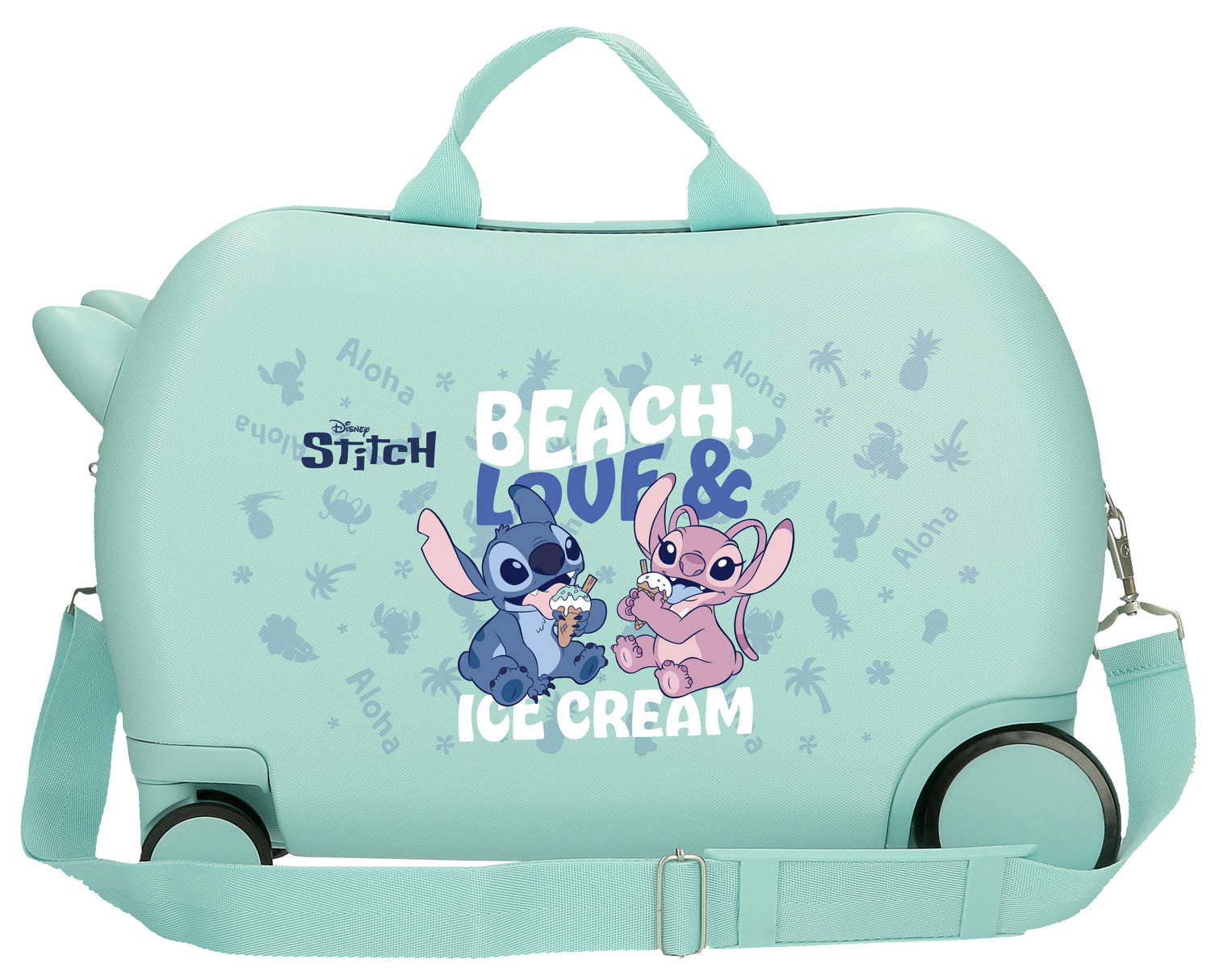LOWER SUITCASEABS 4R.(2 MULTI.) 50CM. STITCH BEACH&LOVE TURQUOISE