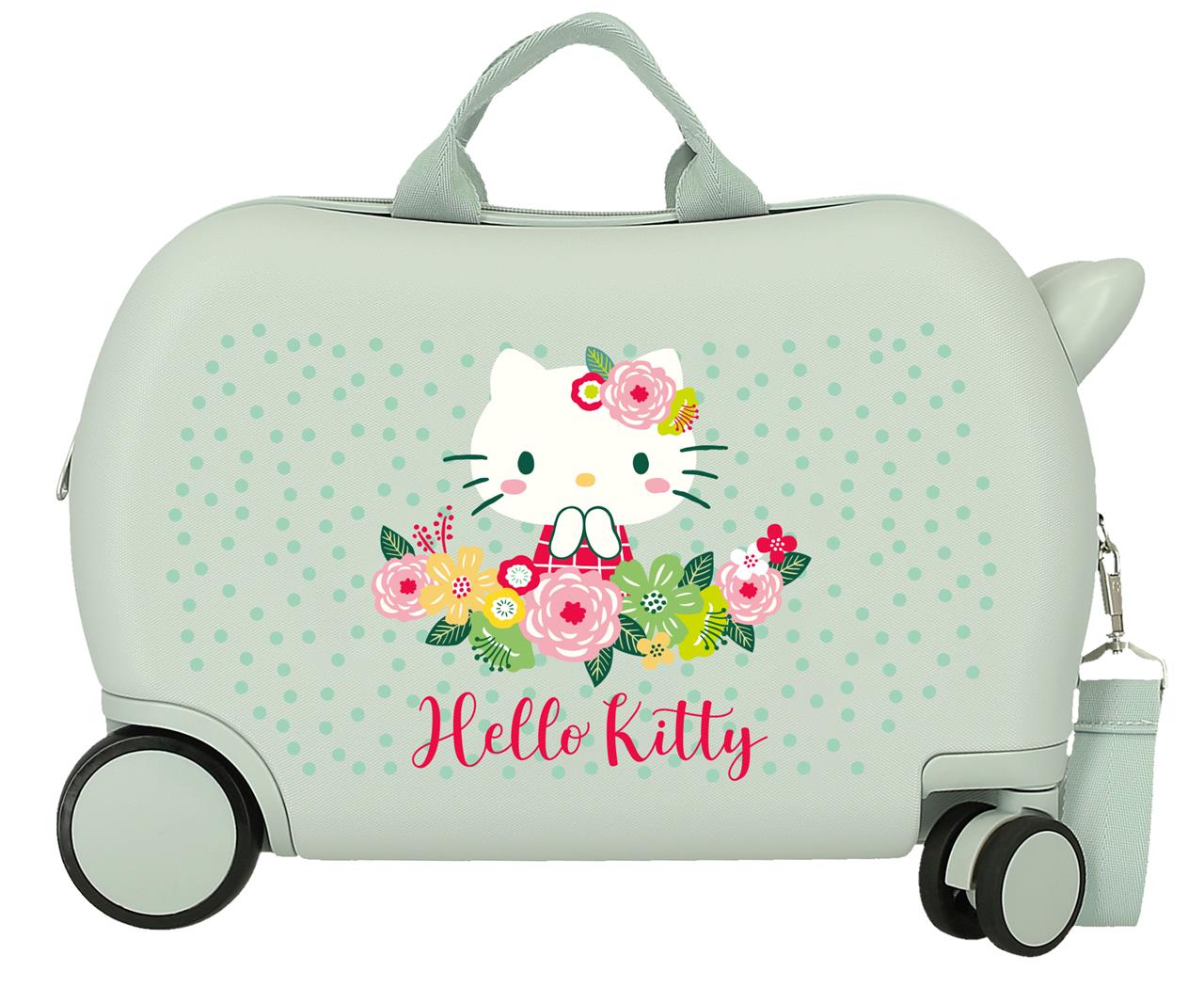 4121011 MALETA INF.ABS 4R.(2 MULTI.) 45CM. FLORAL KITTY MENT