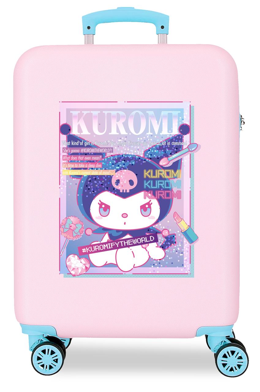 4281115 TROLLEY ABS 55CM.4R. KUROMI CURRENT MOOD PINK