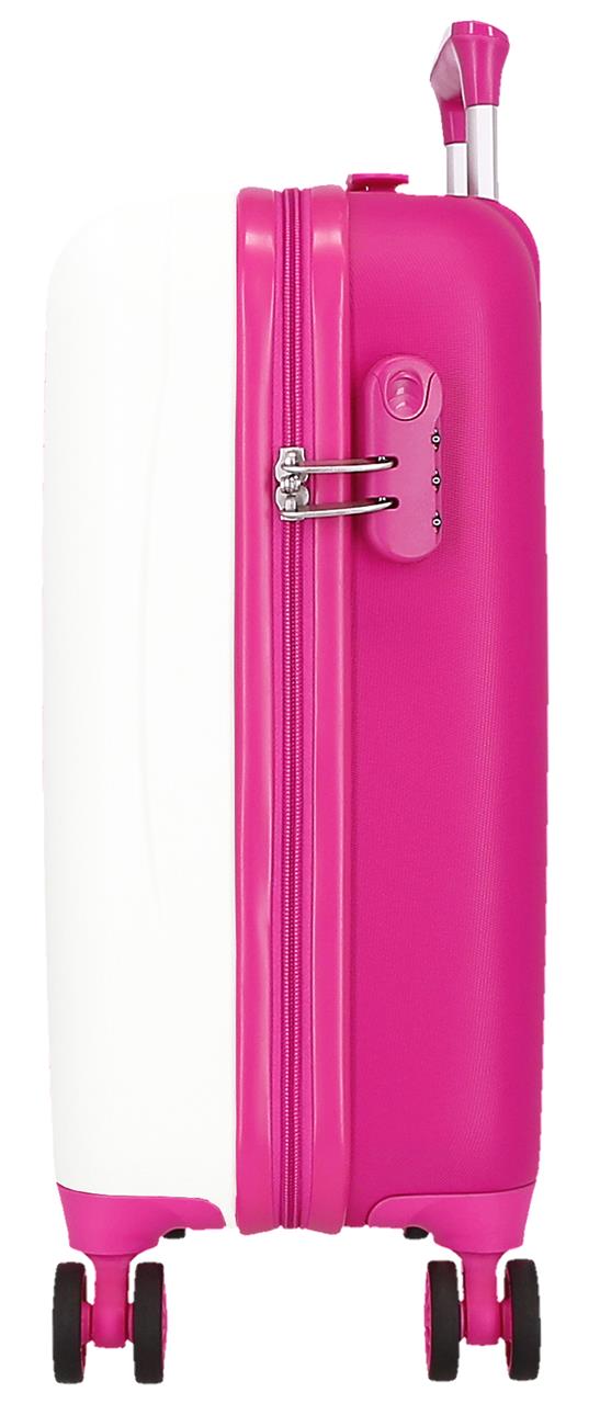 4281316 TROLLEY ABS 50 CM.4R. KUROMI CANDIES WHITE-FUCHSIA