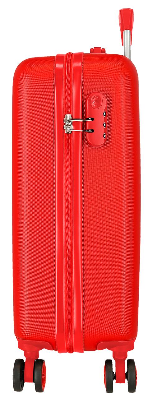 4211111 TROLLEY ABS 55CM. 4R. CARS MC QUEEN RED