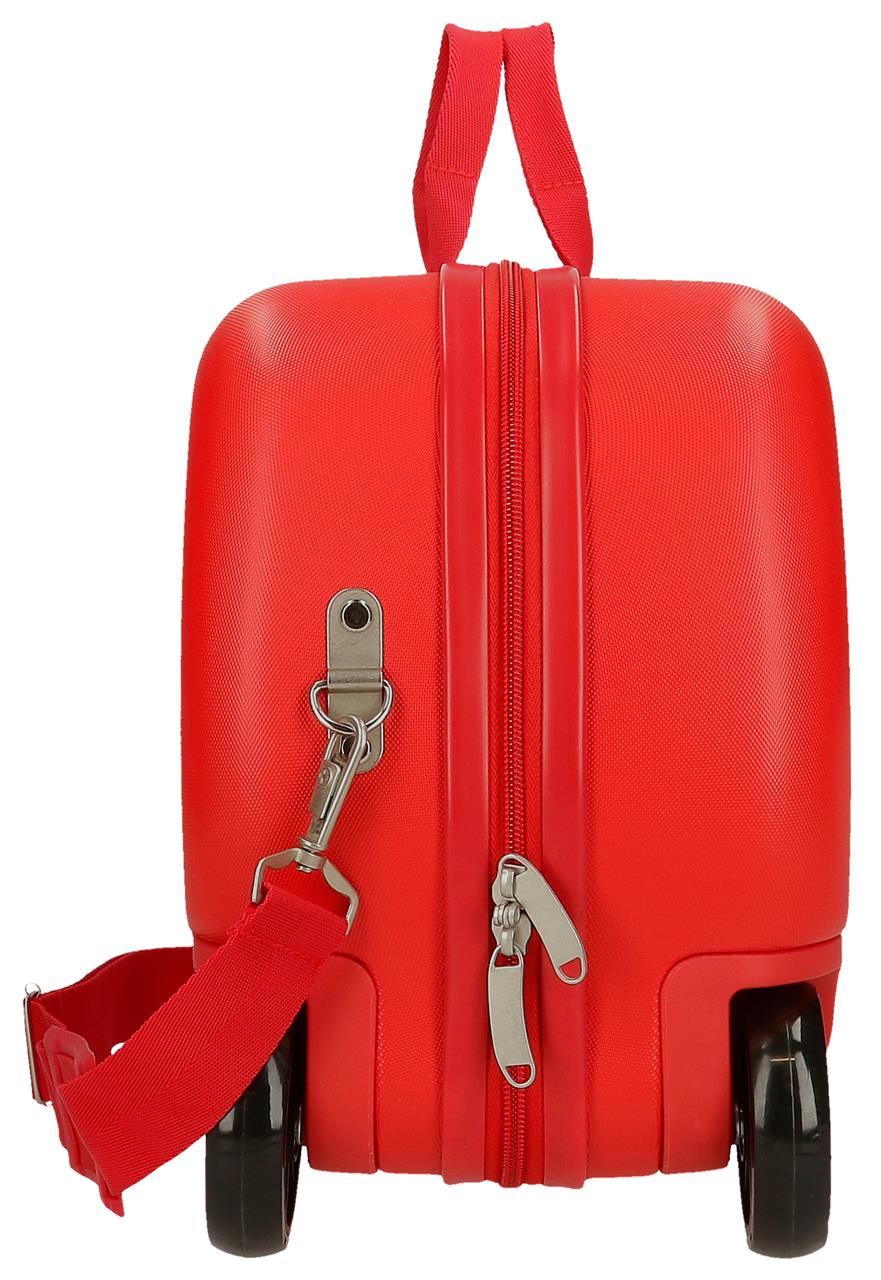 4211011 VALISE INFÉRIEUREABS 4R.(2 MULTI.) 45CM. VOITURES MCQUEEN ROUGE