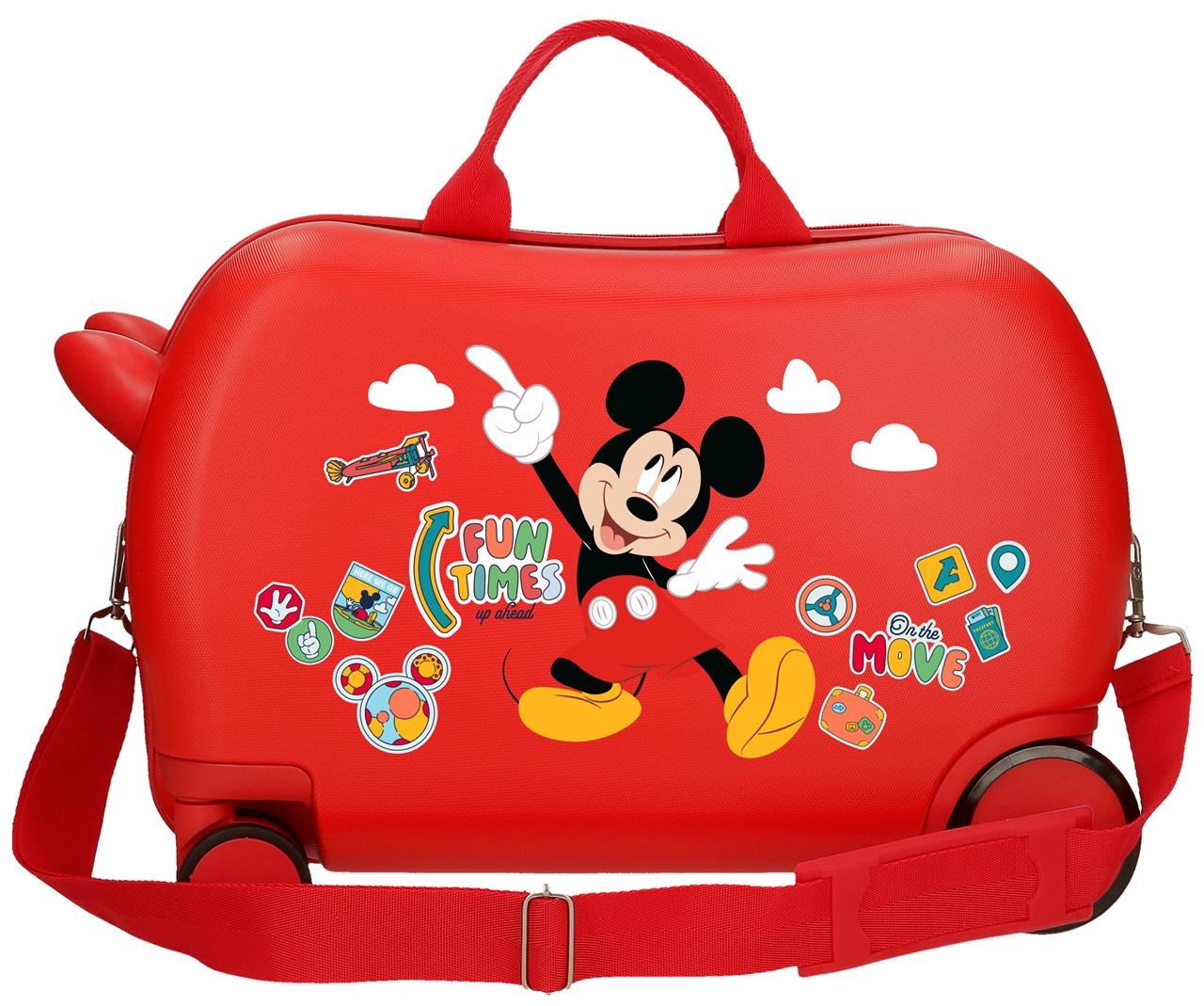 4231012 MALETA INF.ABS 4R.(2 MULTI.) 45CM. MICKEY FUN TIMES