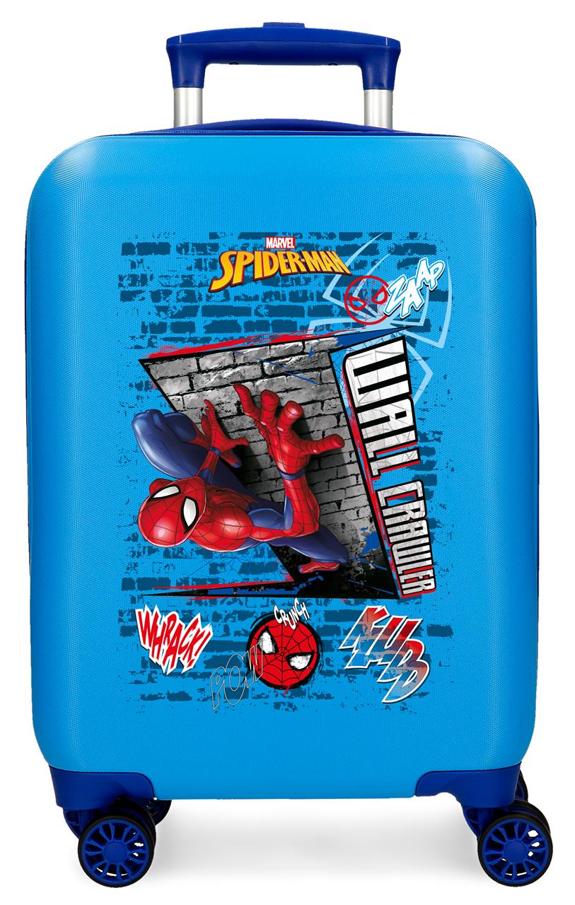 TROLLEY ABS 50 CM.4R. SPIDERMAN WALLCRAWLER BLAU C.105