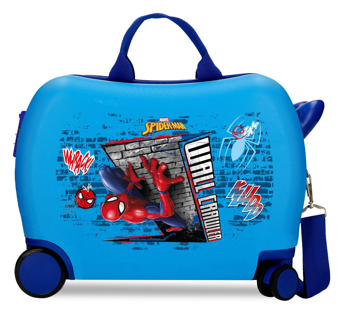 4279811 ABS INF. Kuffert 4 R. (2 MULTI.) 50CM. SPIDERMAN WALL CR