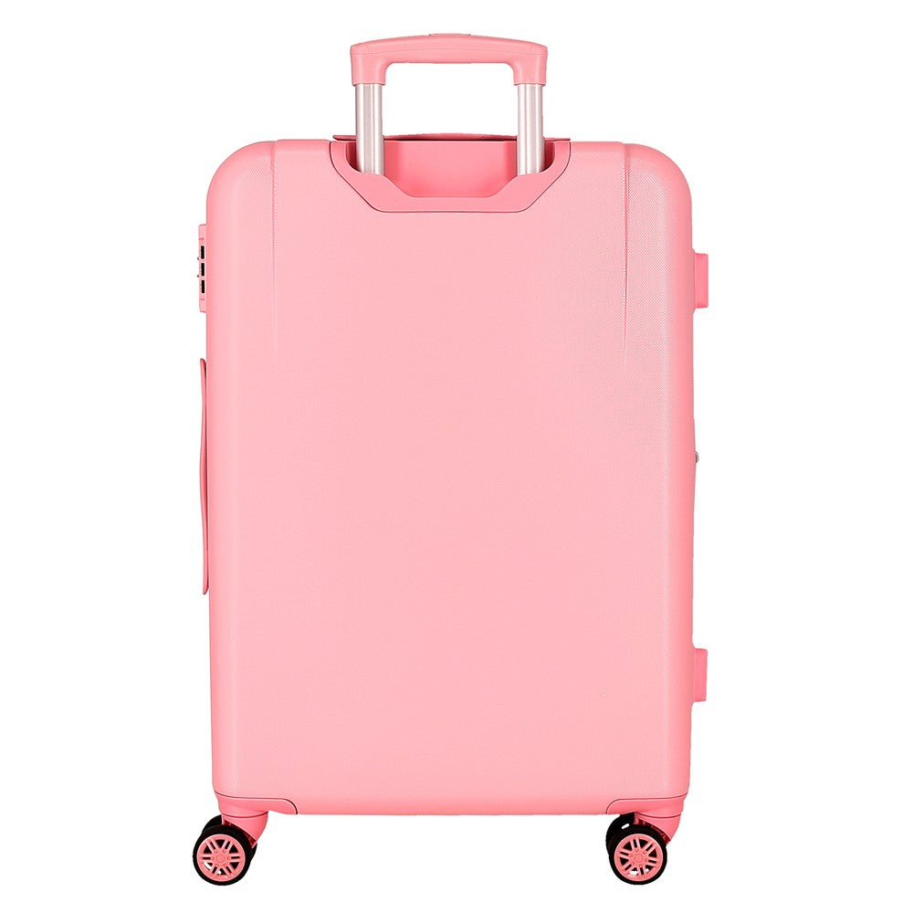 TROLLEY ABS 65CM.4R. MINNIE HAPPY TO BE ME ROSA C.101