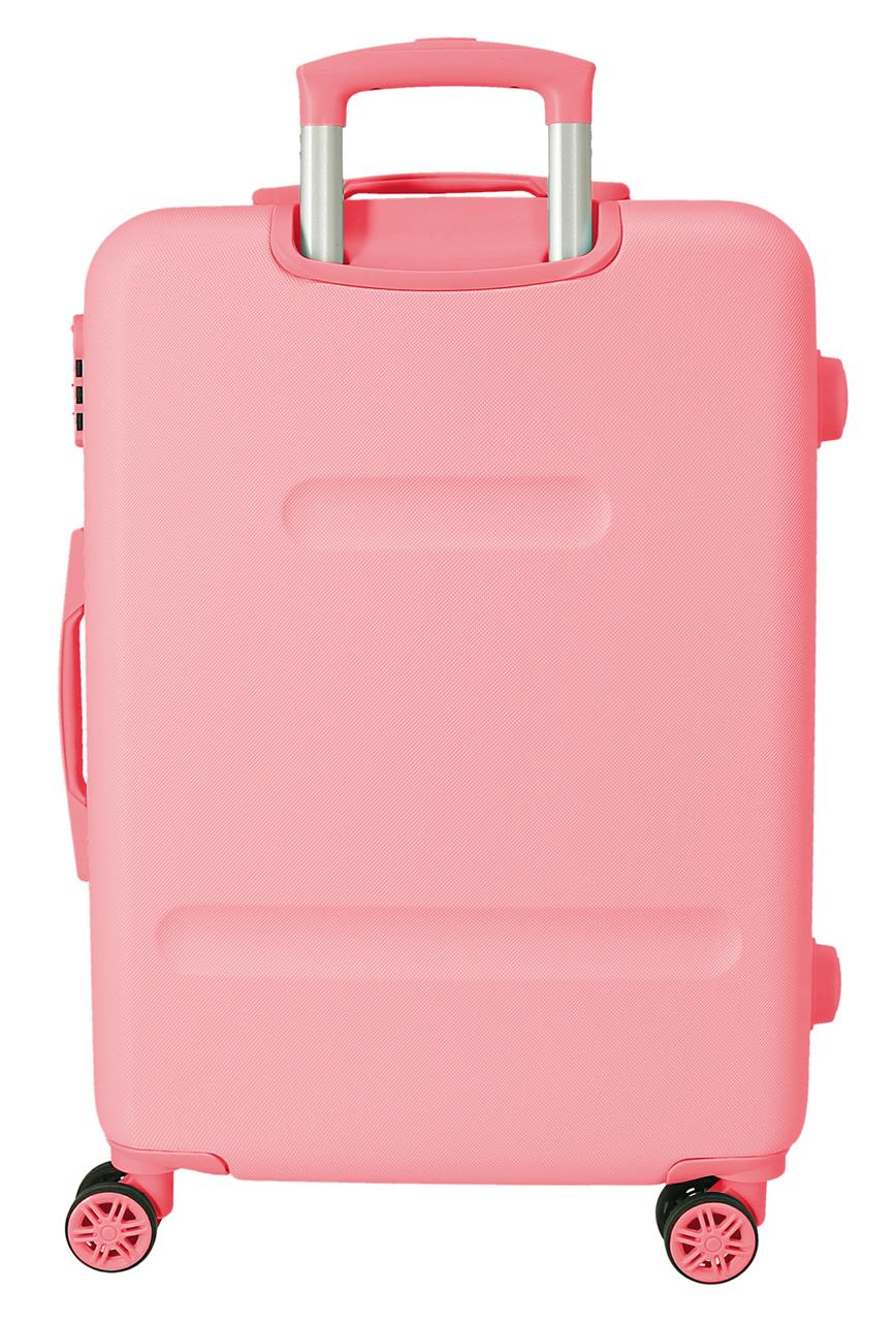 4351211 TROLLEY ABS 65CM. 4R. PONTO VOCÊ E ME ROSA