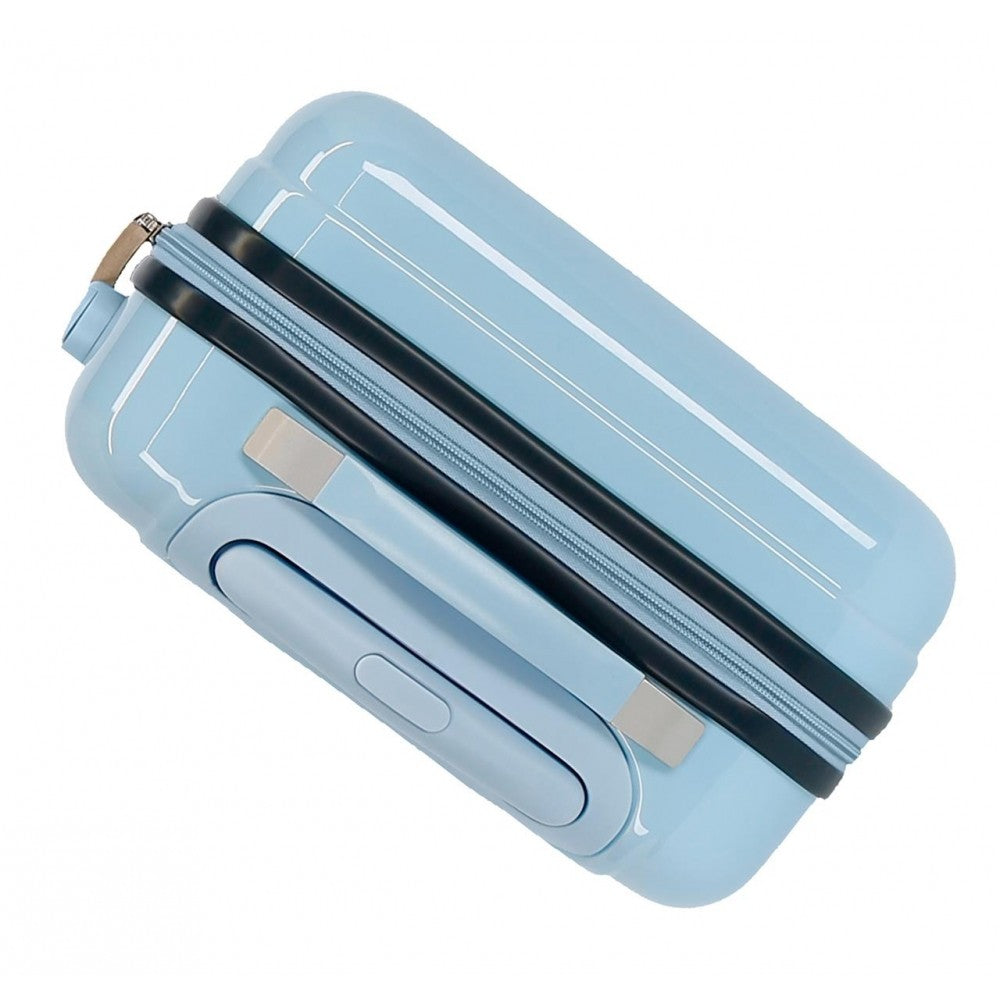 Cabin suitcase rigid Little Me Unicorn Light blue