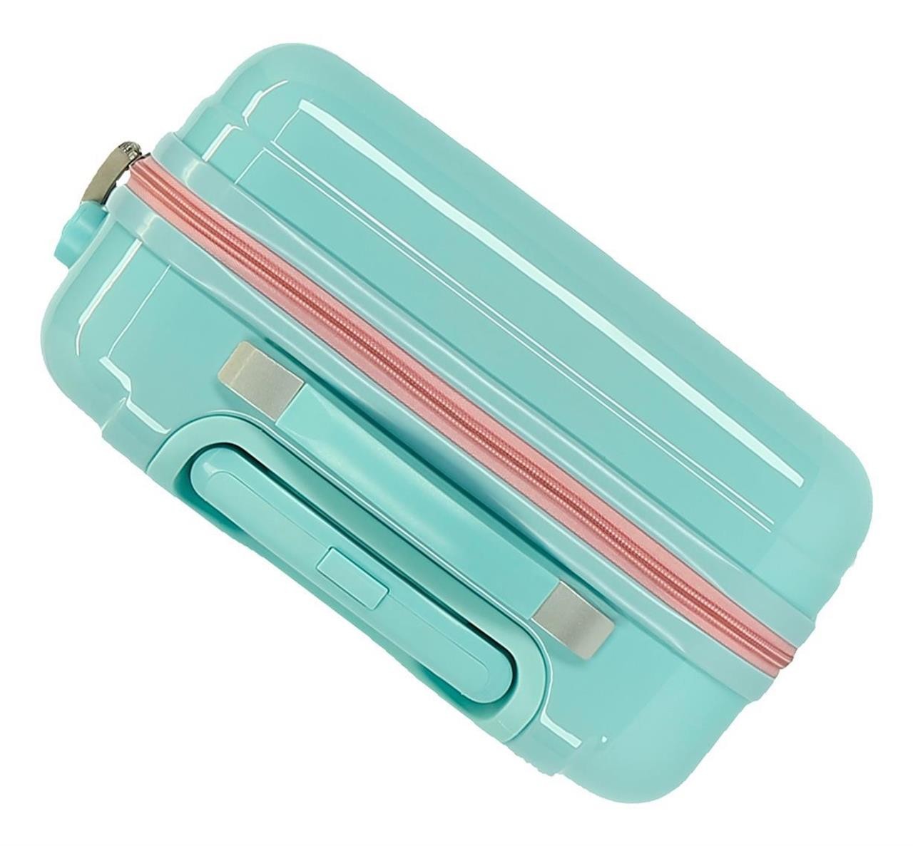 Cabin suitcase Minnie Happy Helpers rigid 55cm Turquoise