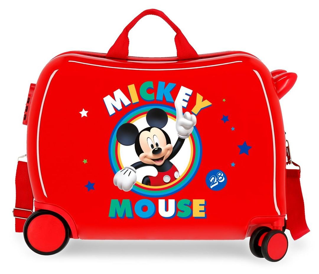 Kinderkoffer 2 multidirectionele wielen Circle Mickey
