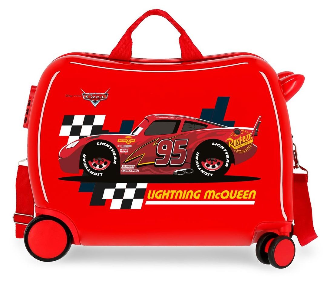 Kinderkoffer CARS LIGHTNING MCQUEEN ROOD