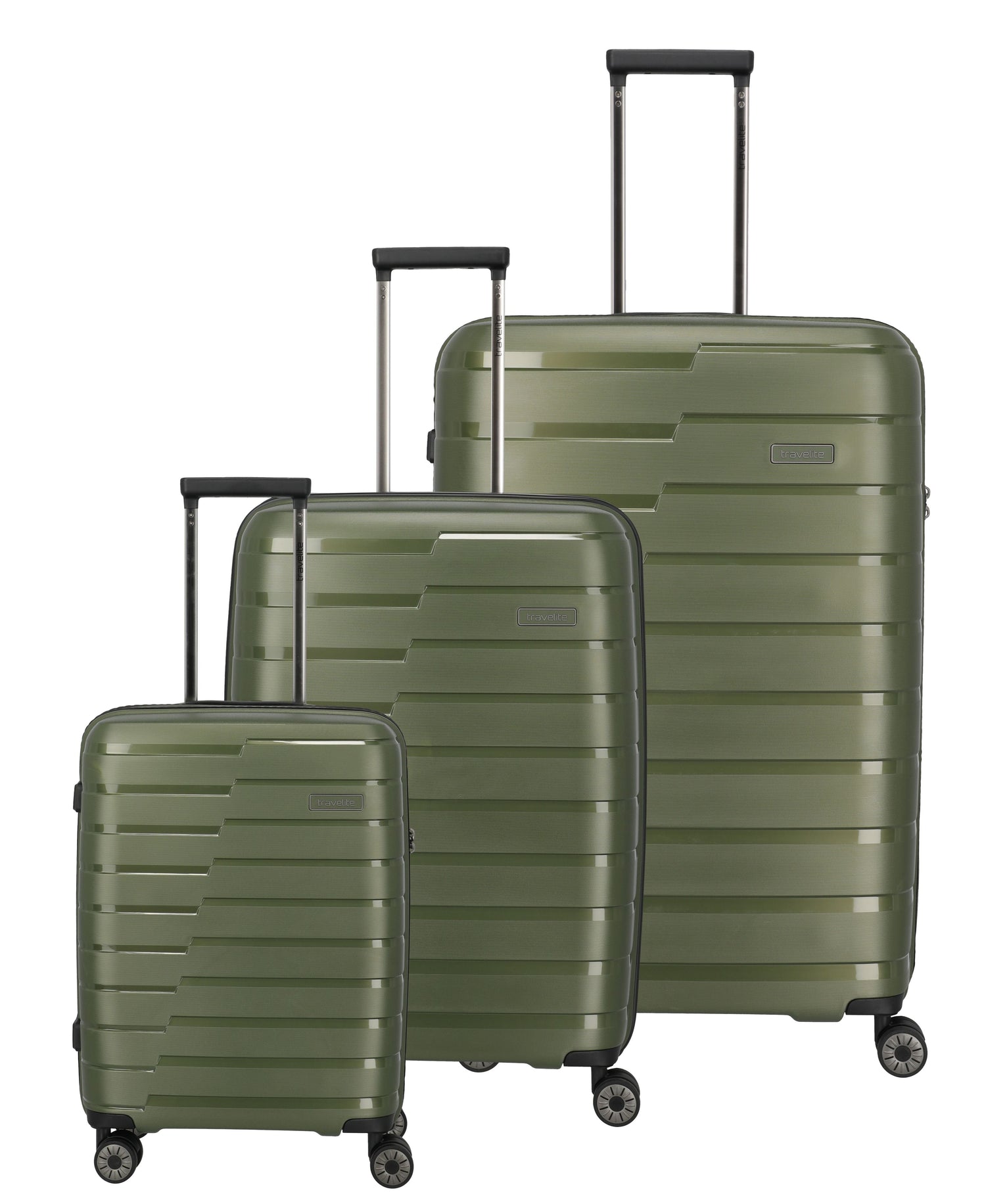 Set von starren Koffern TRAVELITE - AIR BASE Anthacite