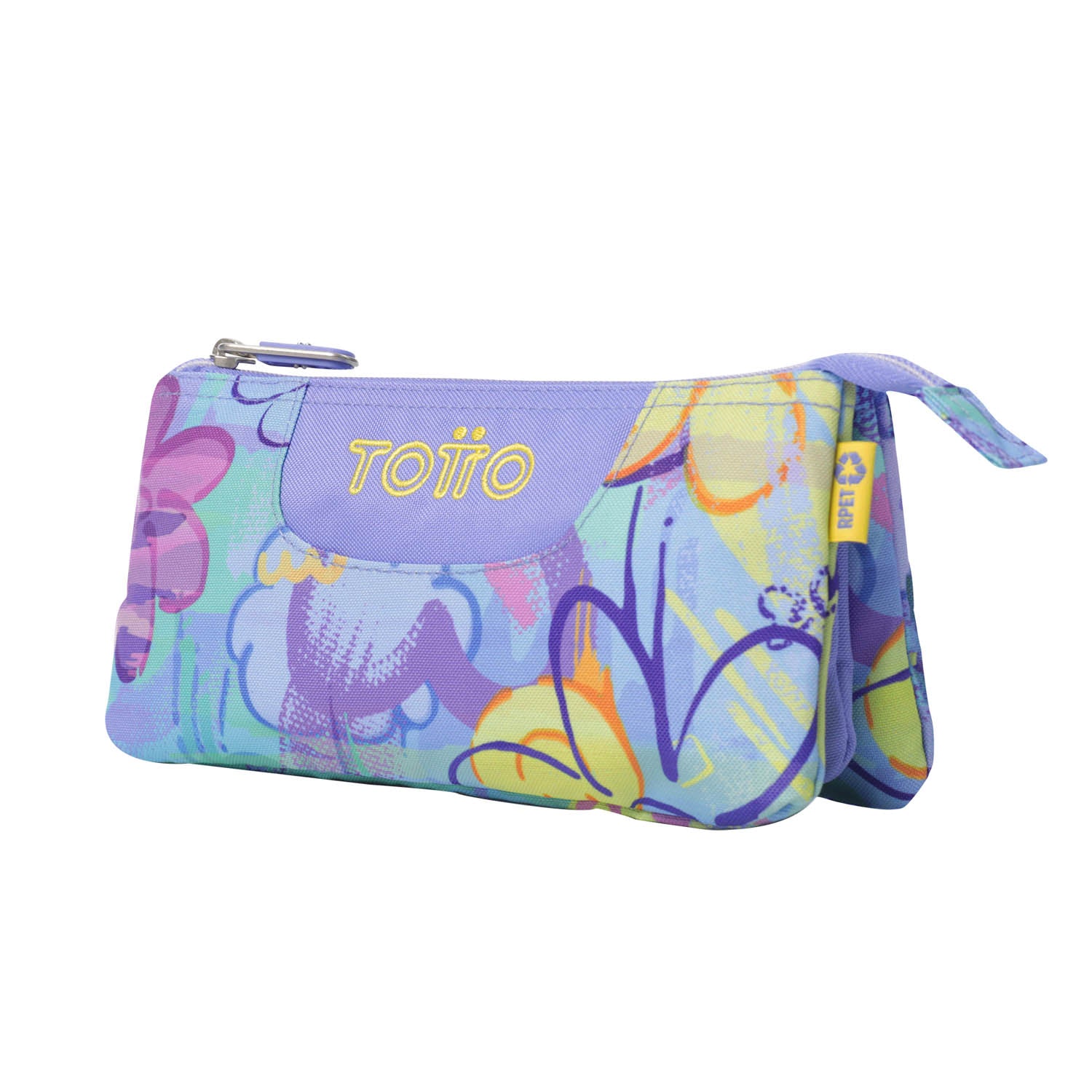 TOTTO Mochila escolar con ruedas Renglones + Estuche Tablero - 5Q8 Grafily