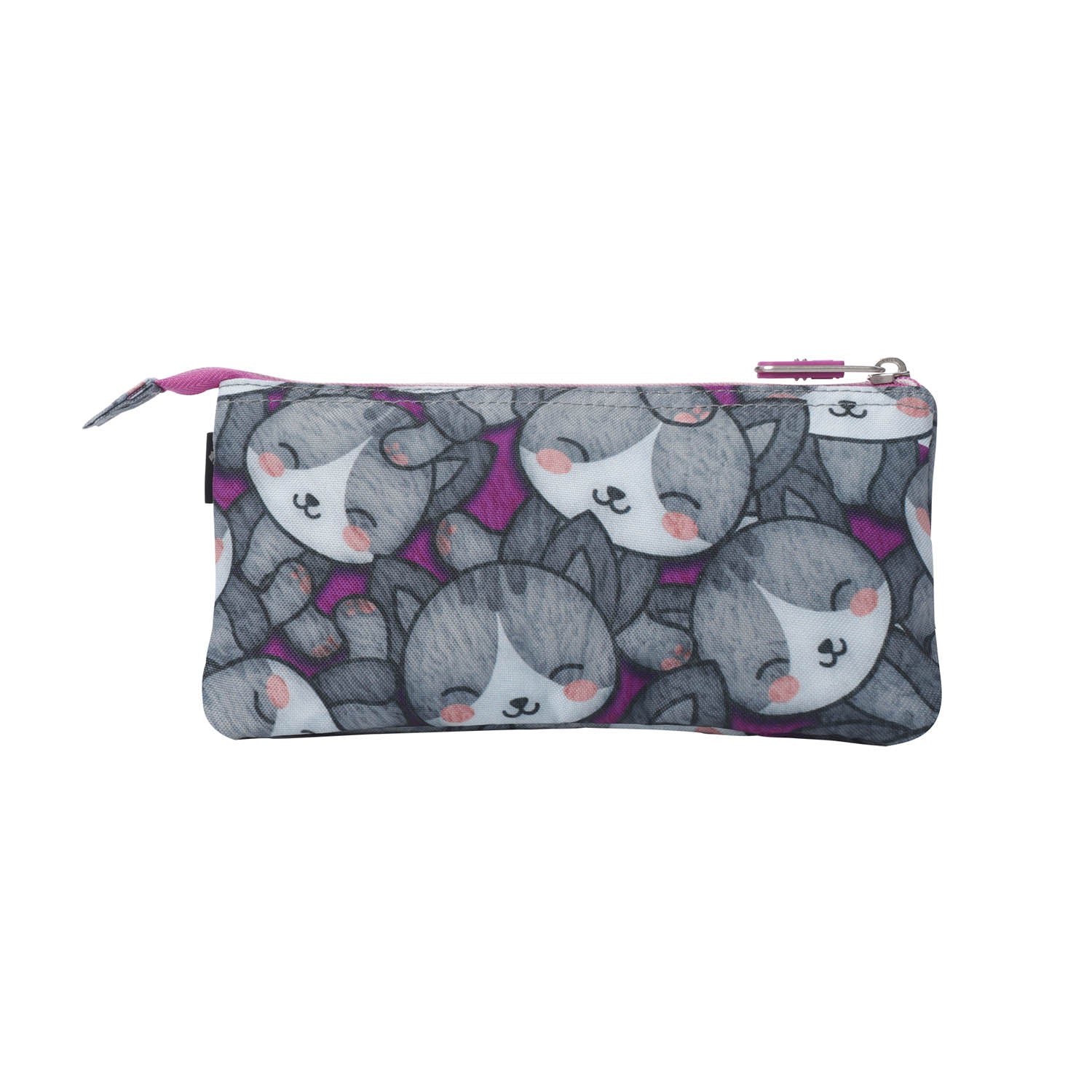 TOTTO School backpack with lines lines + case board - 7yi kitten rose