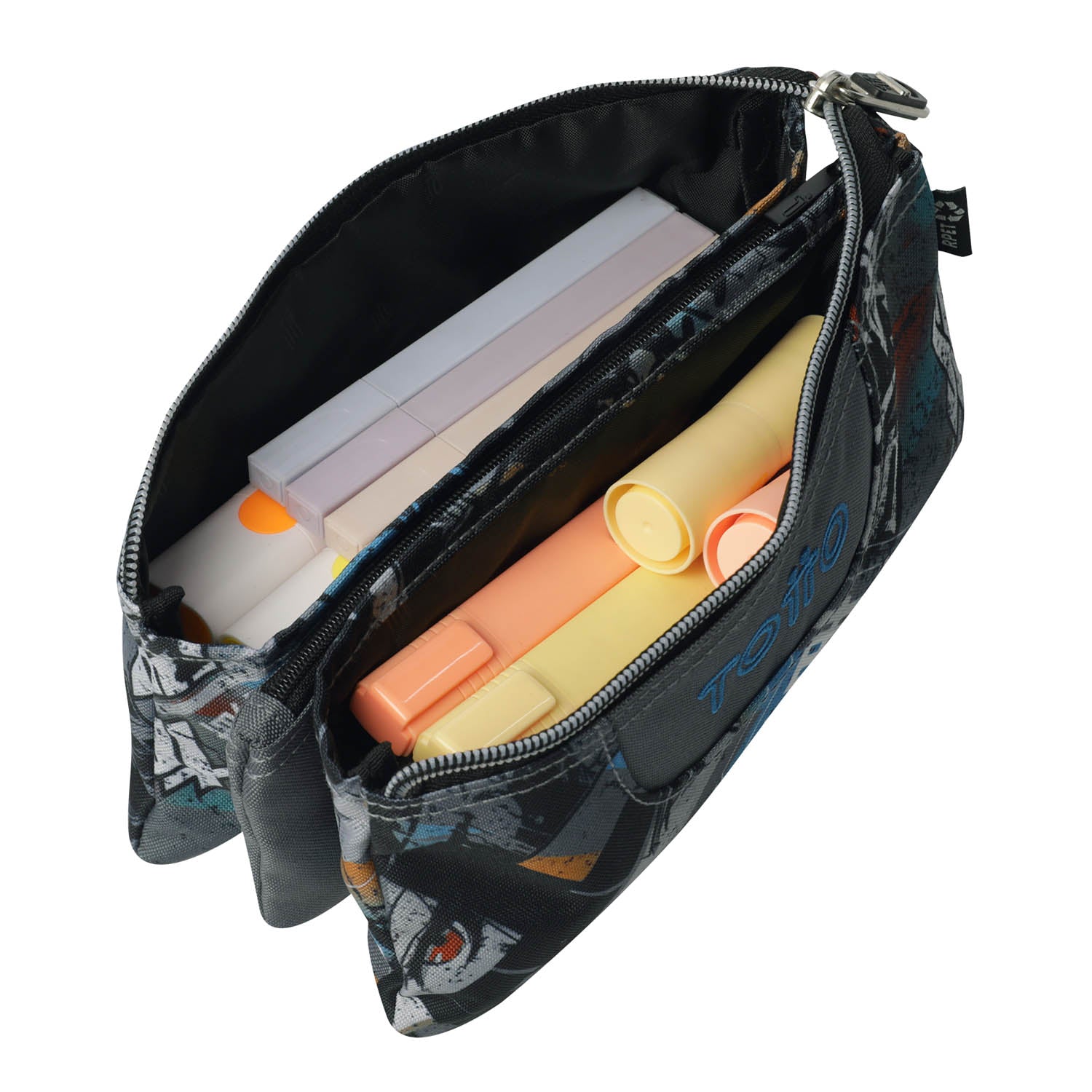 TOTTO School backpack with lines wheels + booth case - 7yl okubo