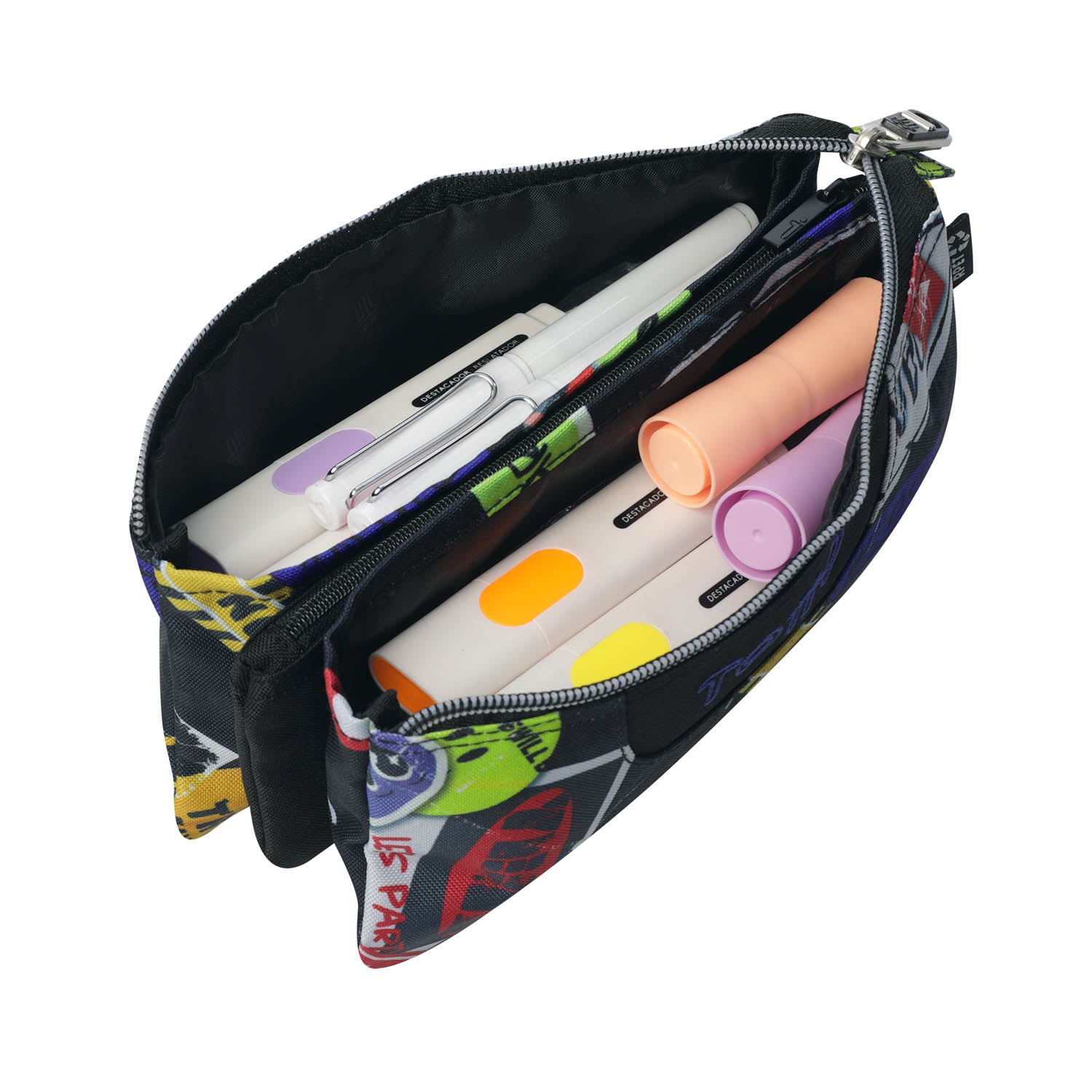 TOTTO Mochila escolar con ruedas Renglones + Estuche Tablero - 8C5 Sticky
