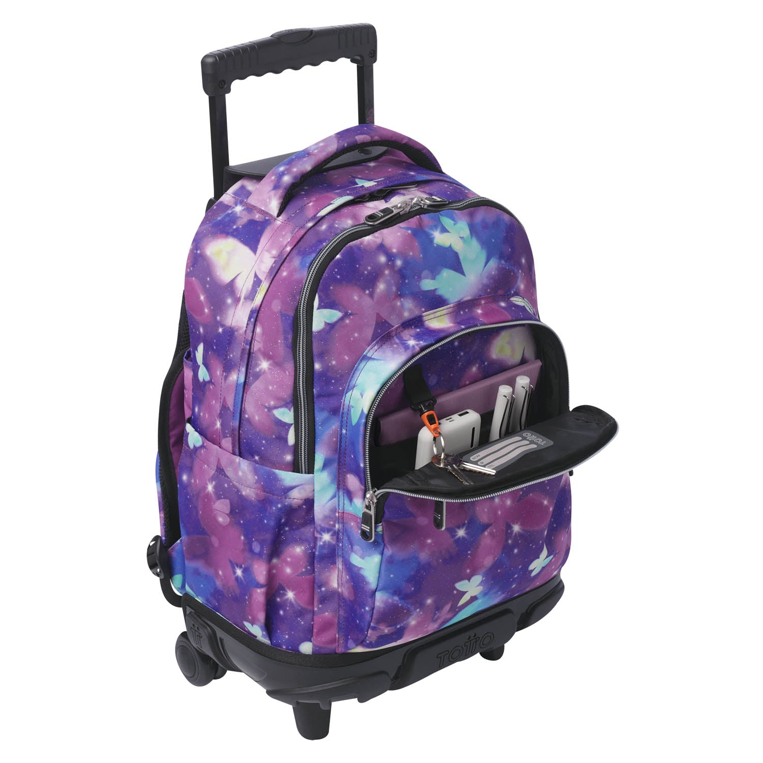 TOTTO School backpack with lines lines + case board - 5q6 Star Butterfly