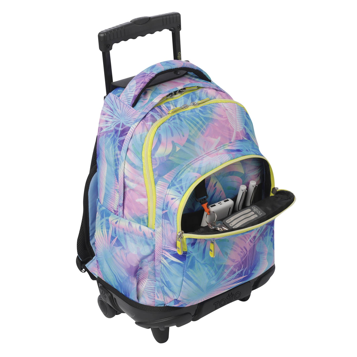 TOTTO Mochila escolar con ruedas Renglones - 0FB Prisma