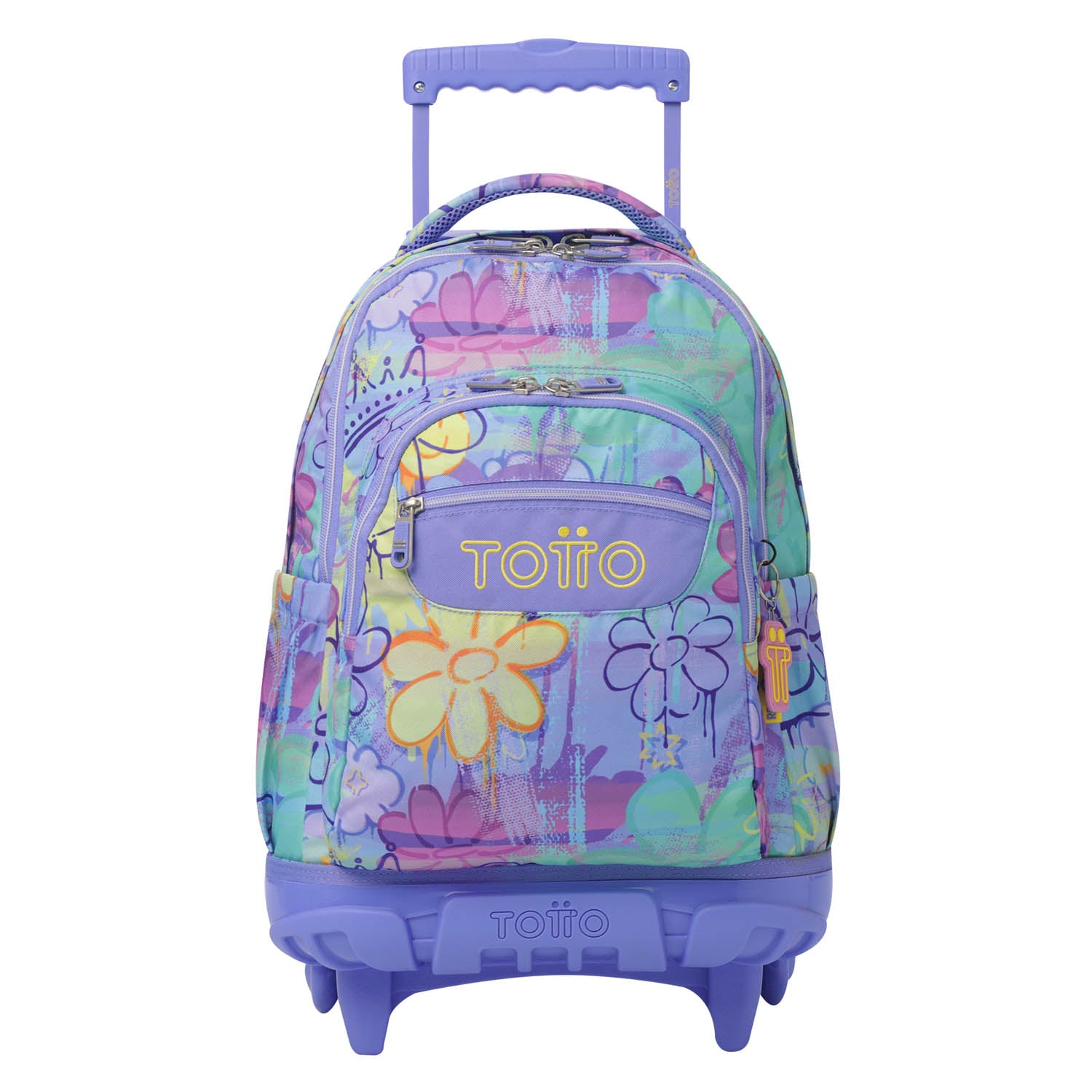 TOTTO Mochila escolar con ruedas Renglones + Estuche Tablero - 5Q8 Grafily