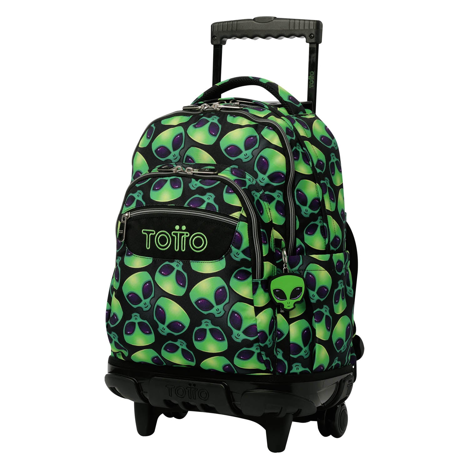 TOTTO Mochila escolar con ruedas Renglones + Estuche Tablero - 6DS Ali