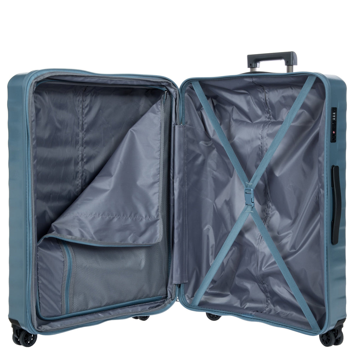 Bric's NAUSICAA GRANDE VALISE BLEU GRIS Bric's NAUSICAA GRANDE VALISE EXTENSIBLE 79CM BLEU GRIS