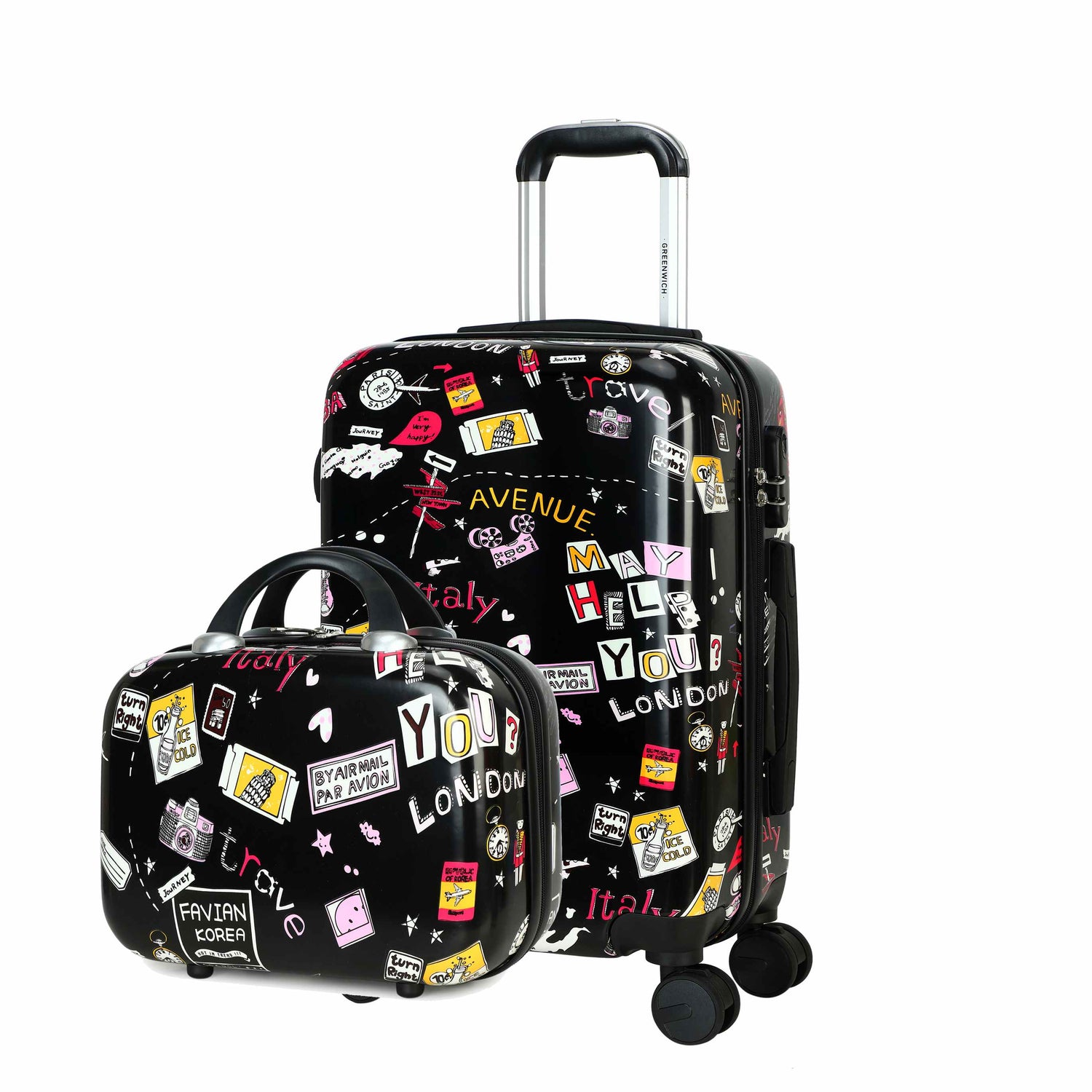 Greenwich Pequeno jogo de mala Maracaibo + Neceser