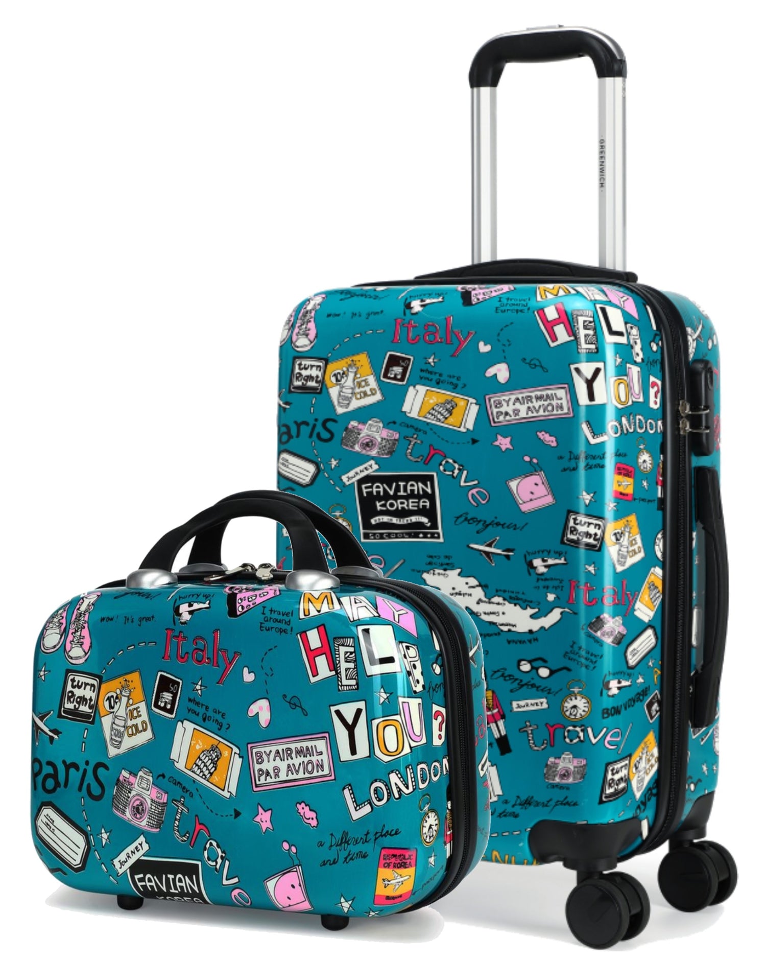 Greenwich Pequeno jogo de mala Maracaibo + Neceser