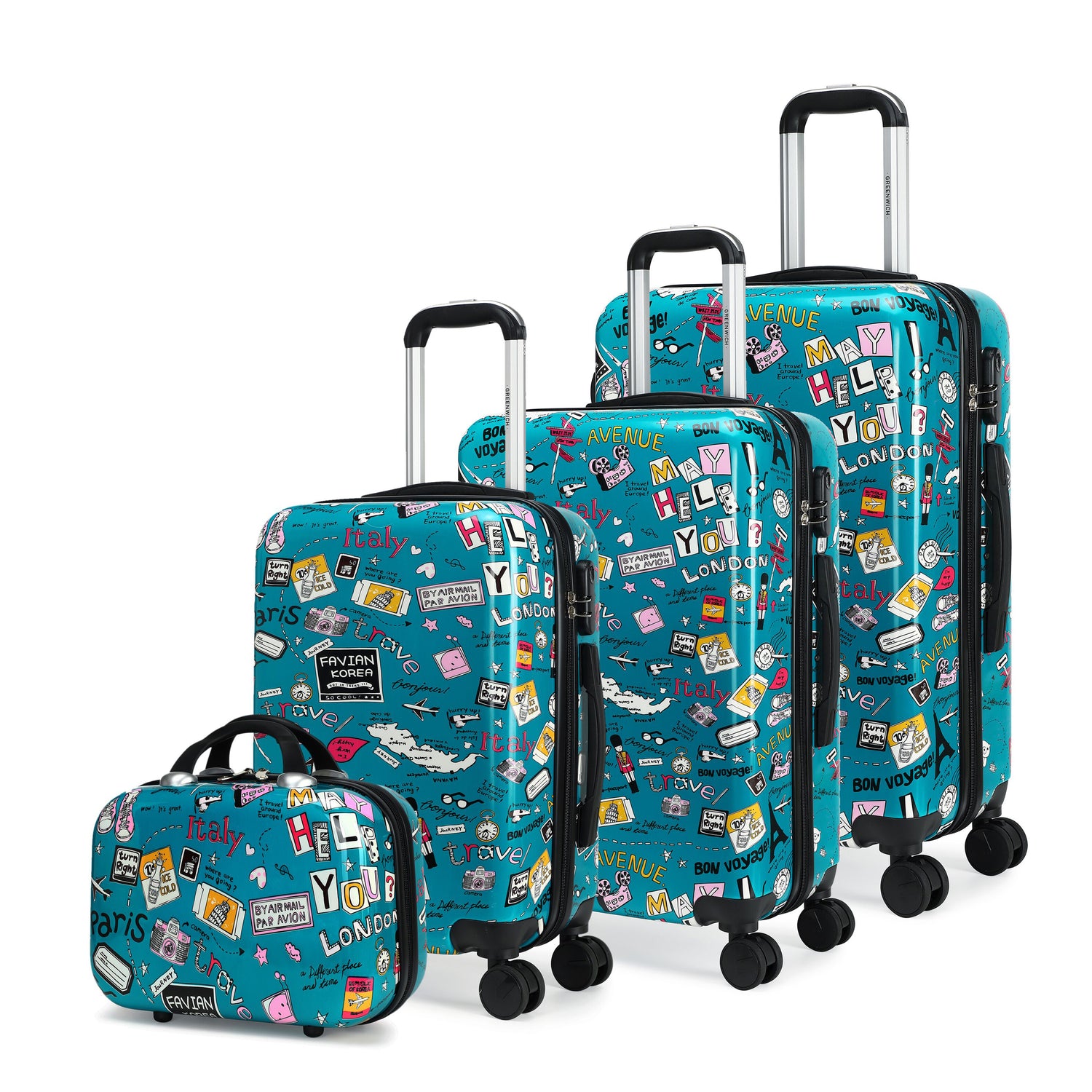 Koffer mit Neceser MARACAIBO Greenwich