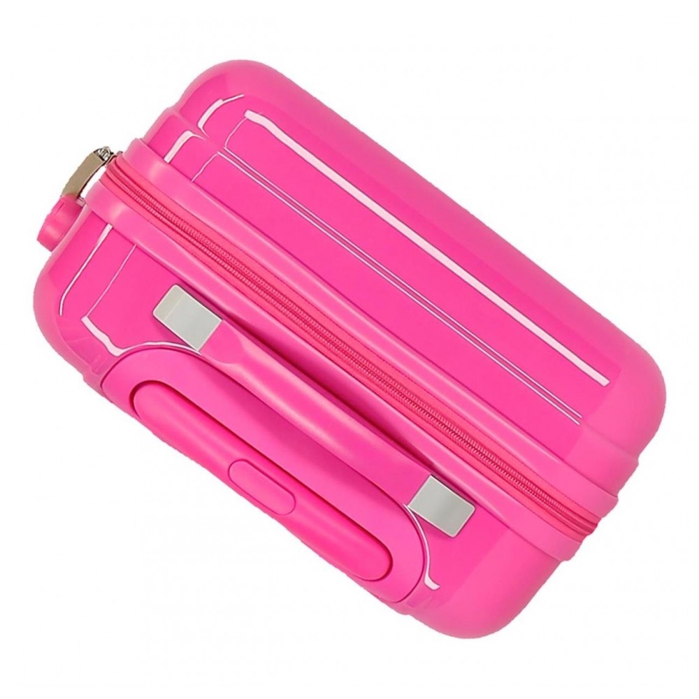 Kabinenkoffer Minnie Stickers starr 55cm Rosa