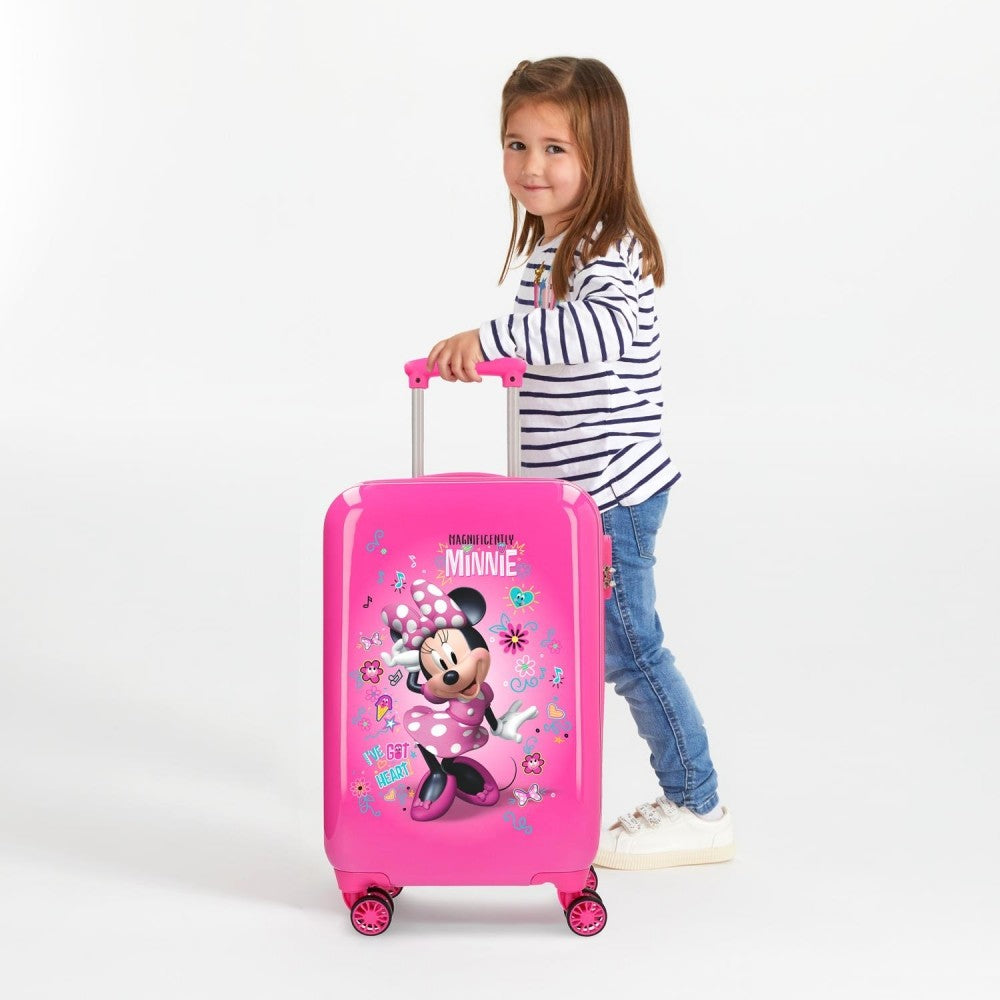 Kabinenkoffer Minnie Stickers starr 55cm Rosa