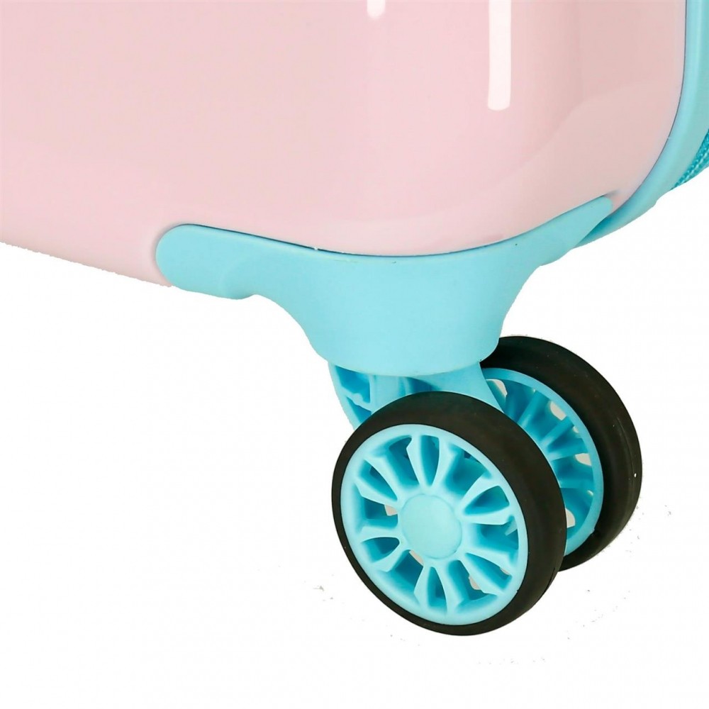 Valise cabine Minnie Play all day rigide 55cm Rose claire