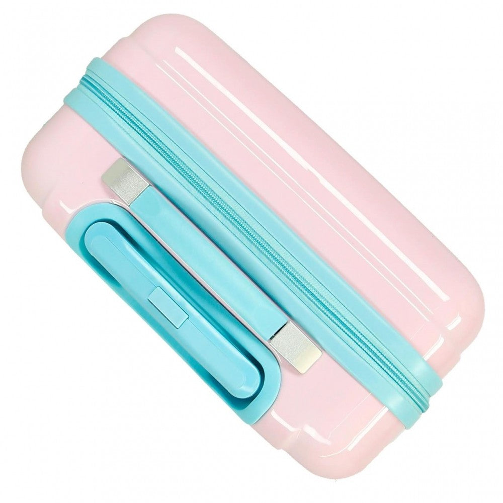 Valise cabine Minnie Play all day rigide 55cm Rose claire