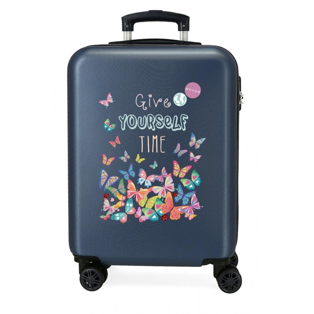 Valise cabine Movom Give yourself time rigide 55cm denim