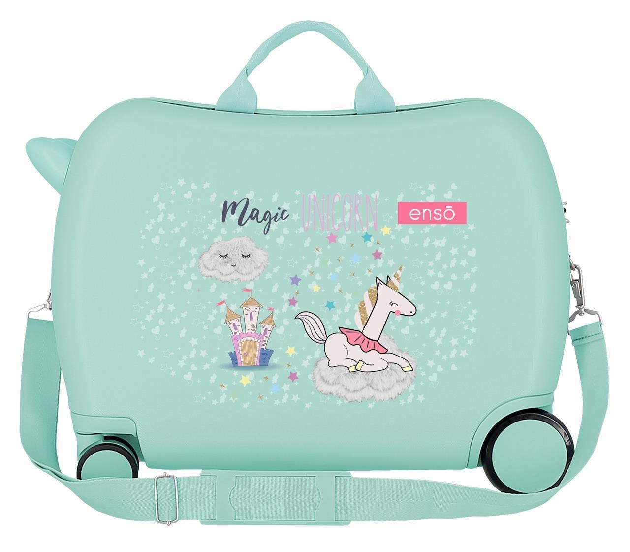 9369821 MALETA INF.ABS 4R. ENSO MAGIC UNICORN TURQUESA